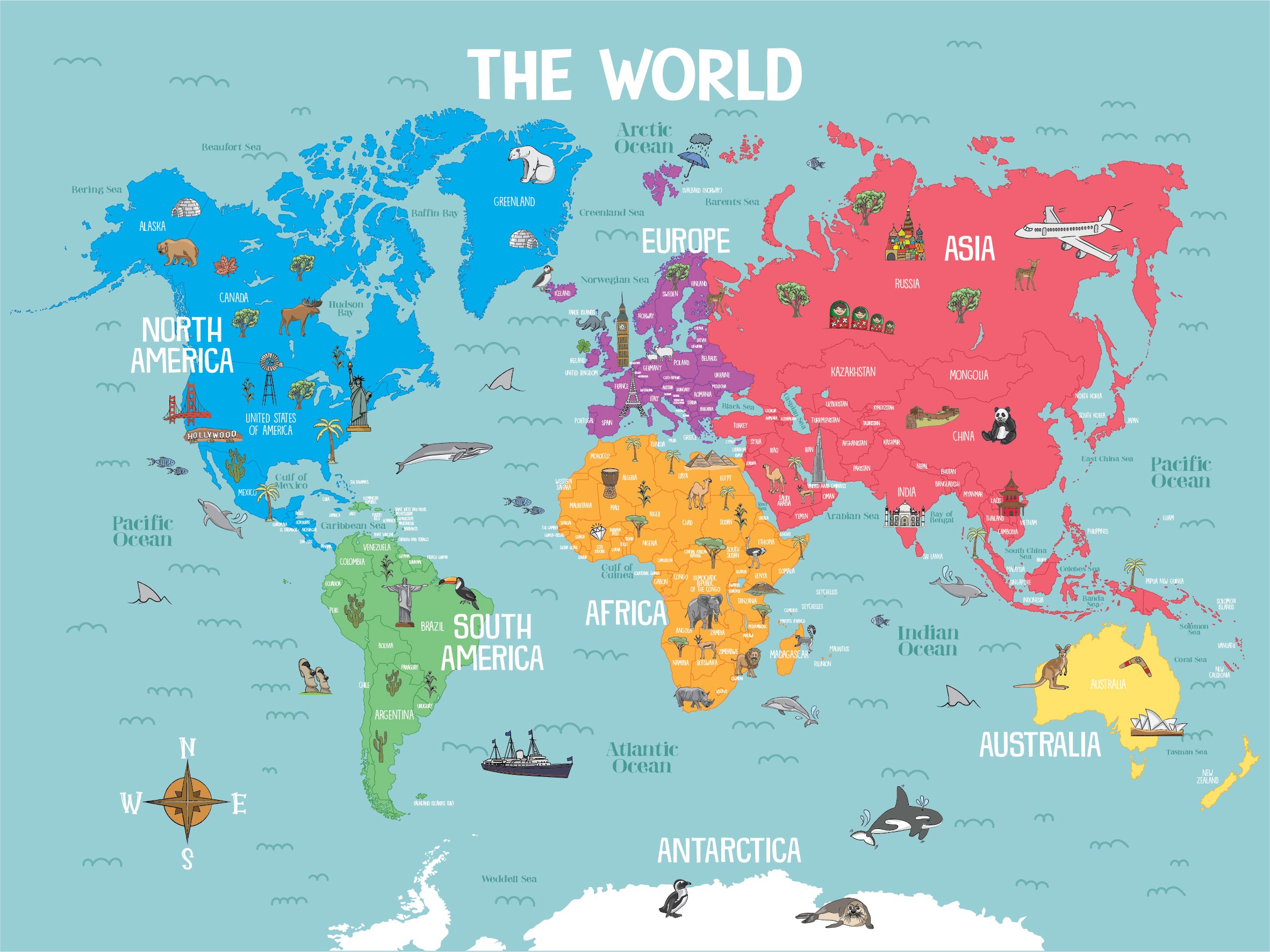 Map of The World – Mapsee Maps